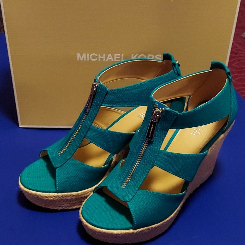 Michael Michael Kors Damita Wedge Canvas
